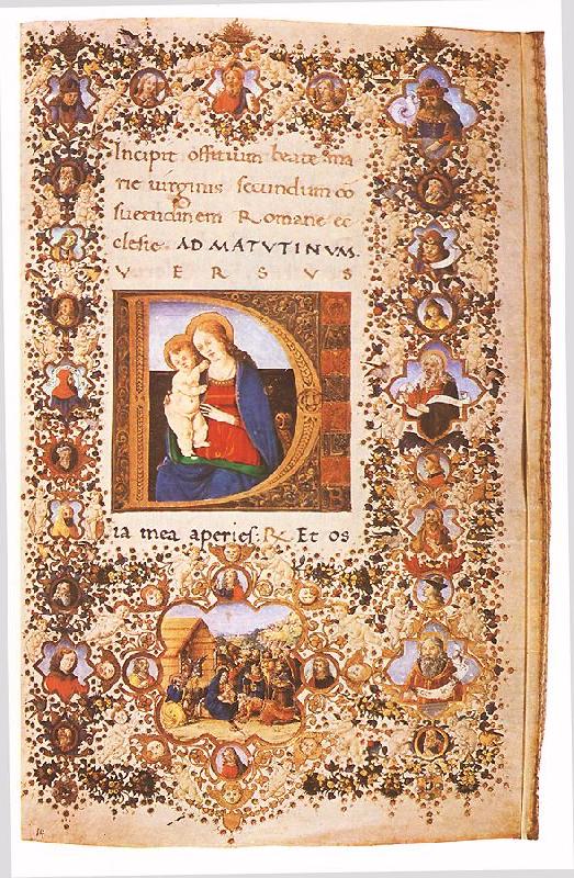 CHERICO, Francesco Antonio del Prayer Book of Lorenzo de  Medici uihu Sweden oil painting art
